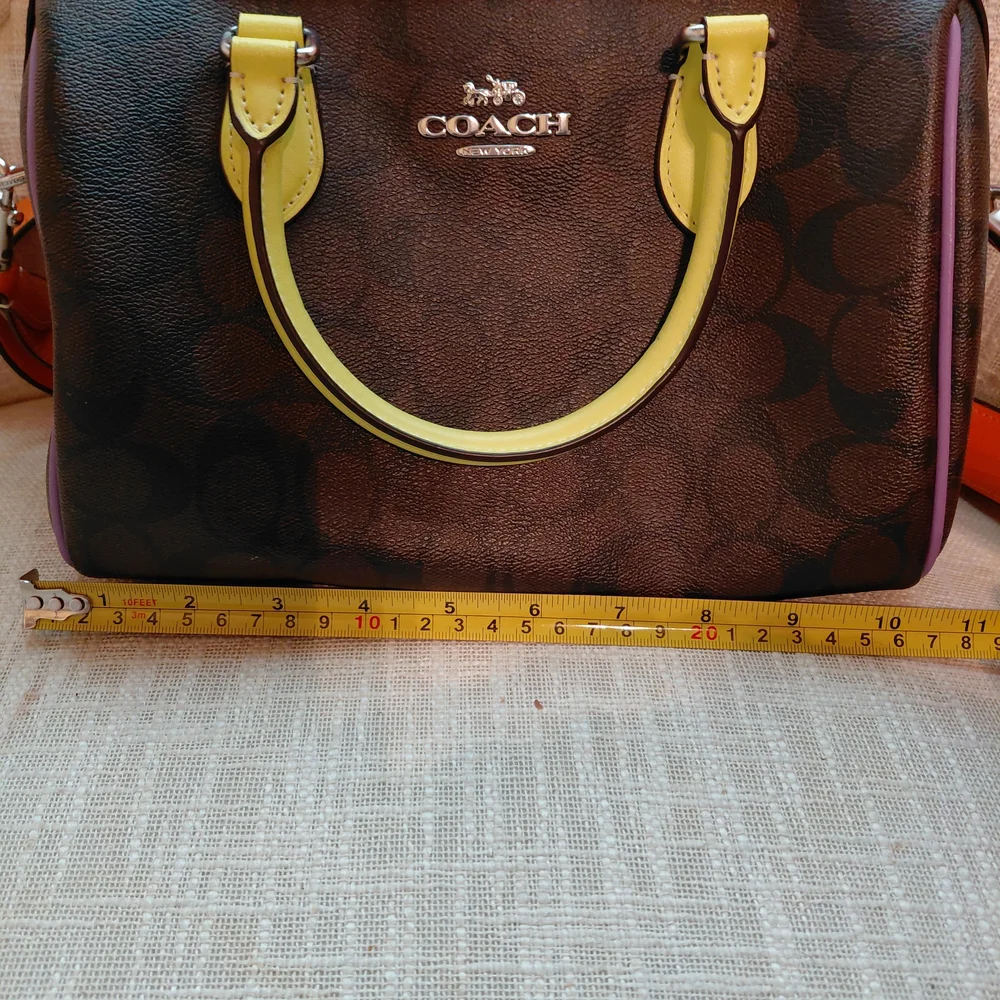 Coach Brown and Yellow Women's Bag - Picture 5 of 6
